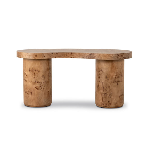 Leeds Desk - Caramel Burl