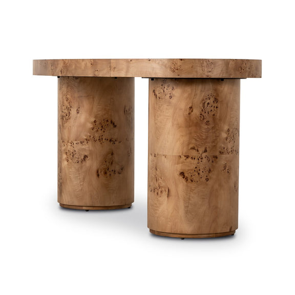 Leeds Desk - Caramel Burl