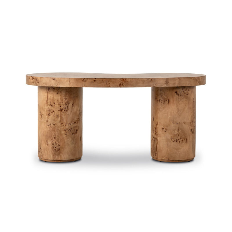 Leeds Desk - Caramel Burl