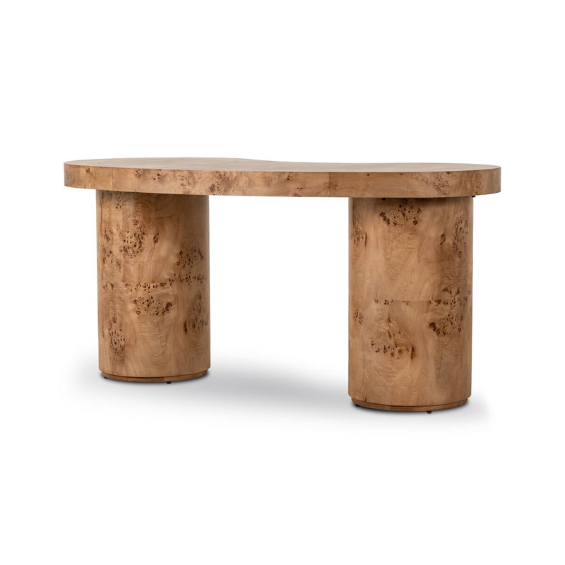 Leeds Desk - Caramel Burl