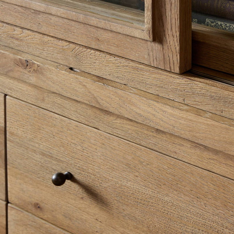 Grand Cabinet - Honey Brown Oak Veneer