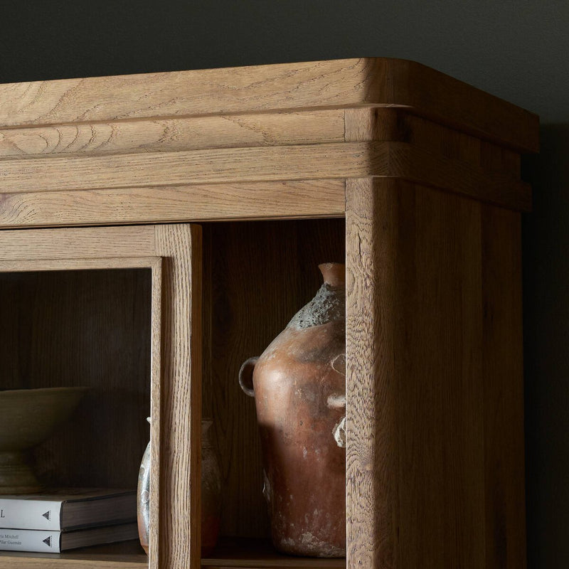 Grand Cabinet - Honey Brown Oak Veneer