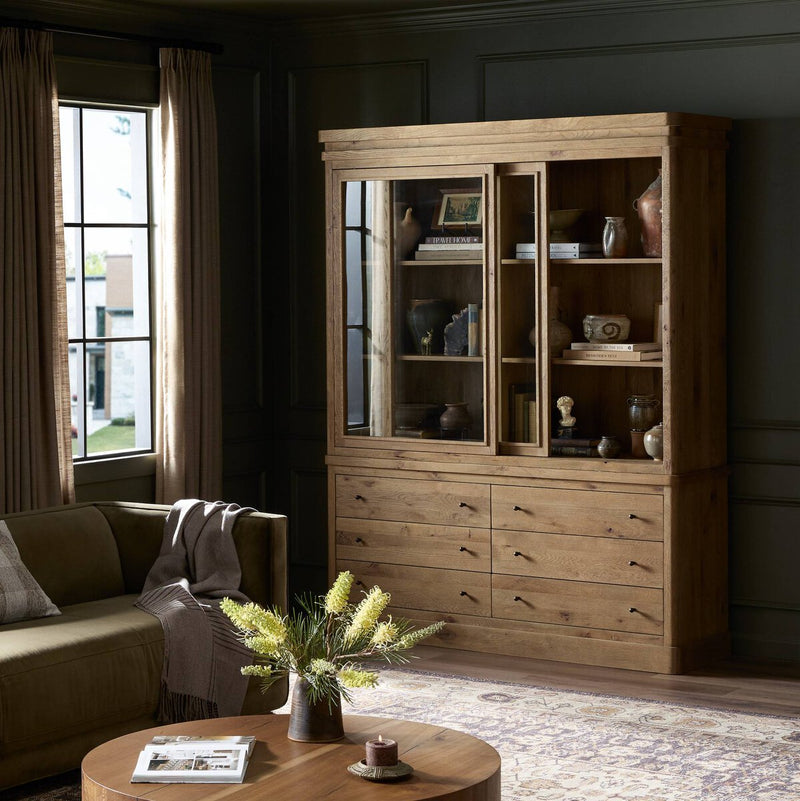 Grand Cabinet - Honey Brown Oak Veneer