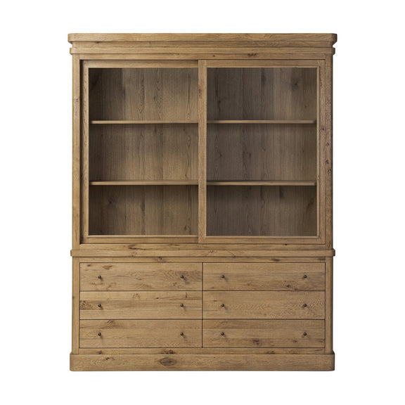 Grand Cabinet - Honey Brown Oak Veneer