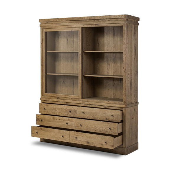 Grand Cabinet - Honey Brown Oak Veneer