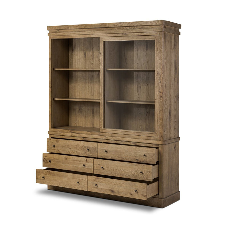 Grand Cabinet - Honey Brown Oak Veneer
