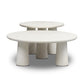 Rye Outdoor Nesting Coffee Tables - Aged White Concrete