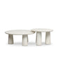 Rye Outdoor Nesting Coffee Tables - Aged White Concrete