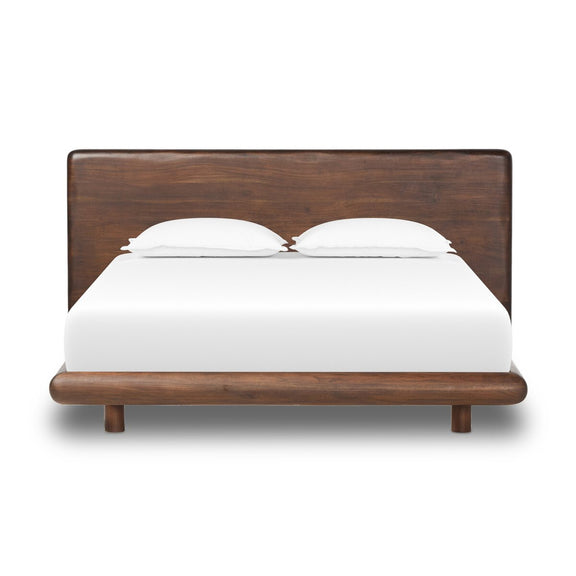 Nigel Bed - Rustic Brown Acacia