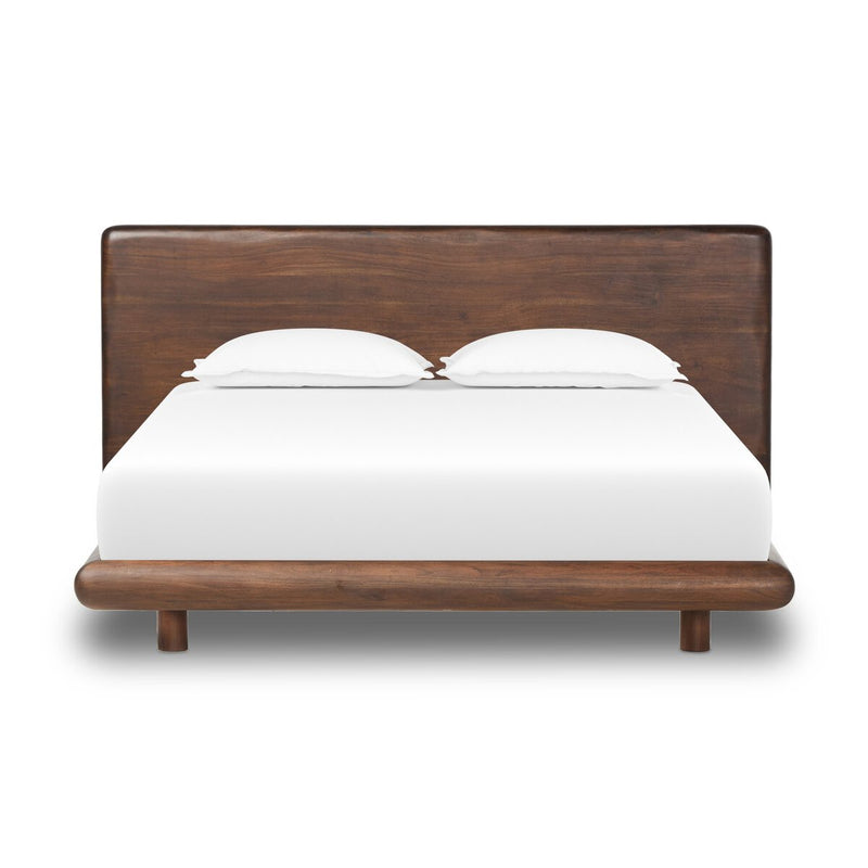 Nigel Bed - Rustic Brown Acacia
