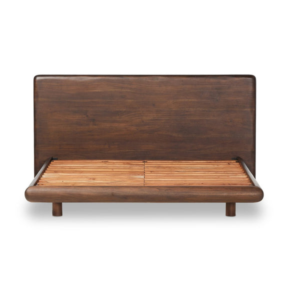 Nigel Bed - Rustic Brown Acacia