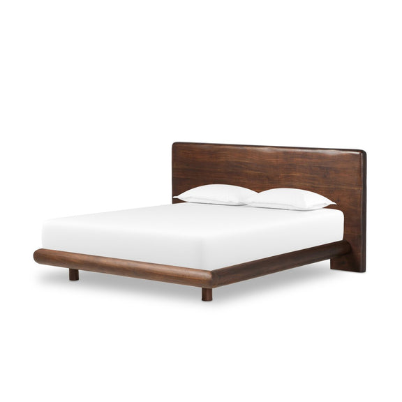 Nigel Bed - Rustic Brown Acacia