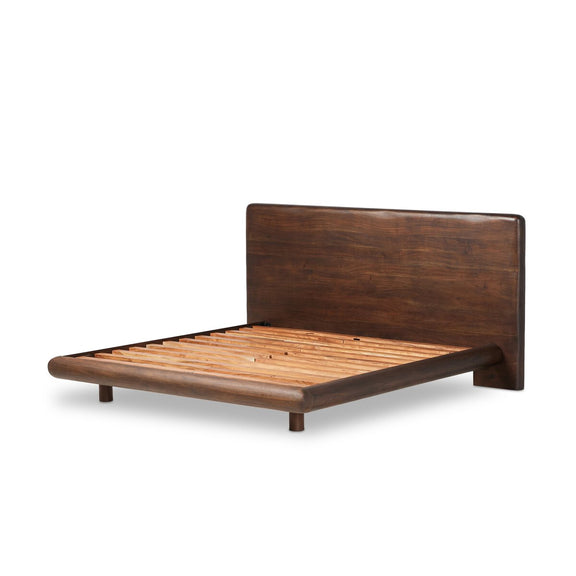 Nigel Bed - Rustic Brown Acacia
