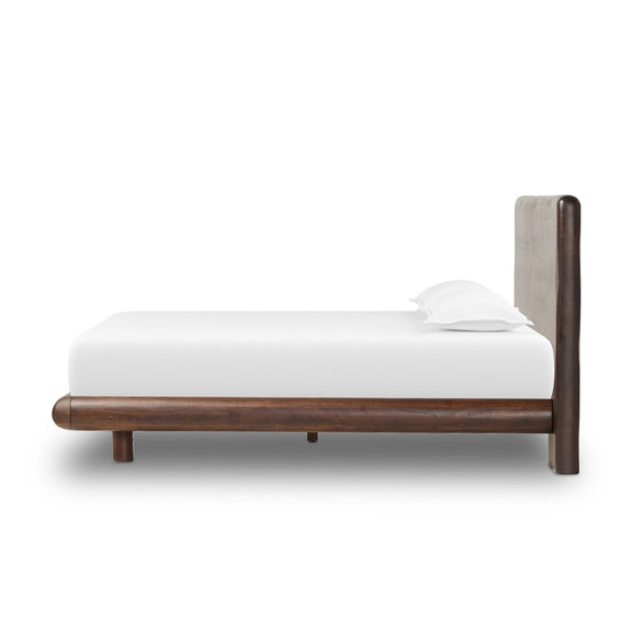 Nigel Bed - Rustic Brown Acacia