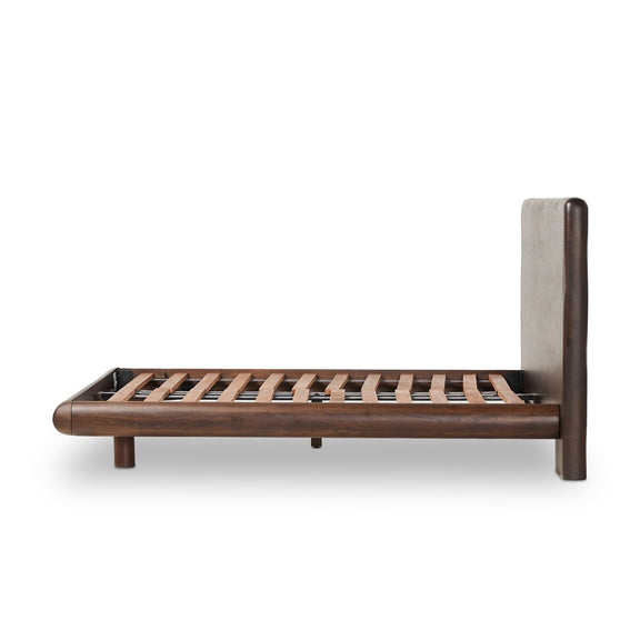 Nigel Bed - Rustic Brown Acacia