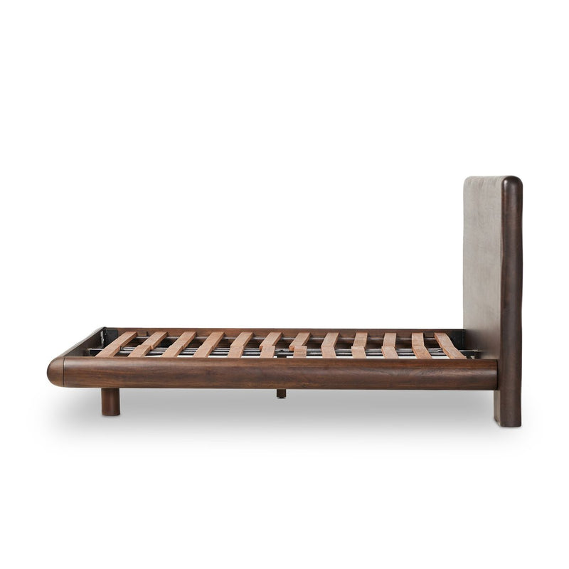 Nigel Bed - Rustic Brown Acacia