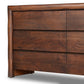 Nigel 6 Drawer Dresser - Rustic Brown Acacia