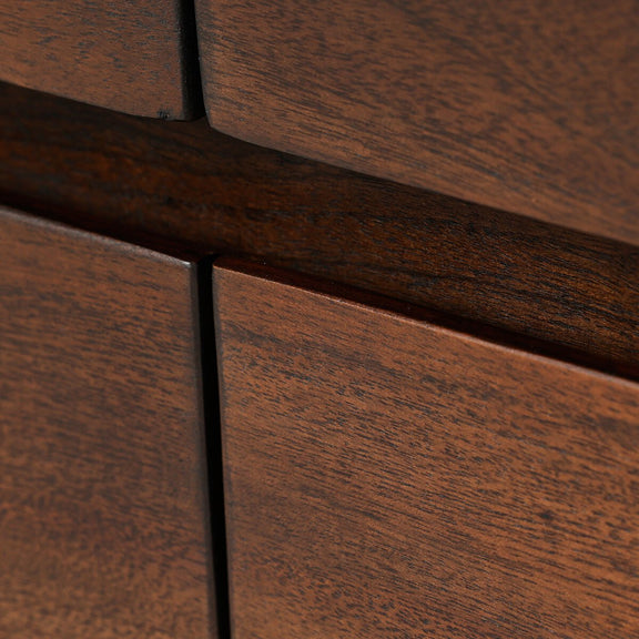 Nigel 6 Drawer Dresser - Rustic Brown Acacia