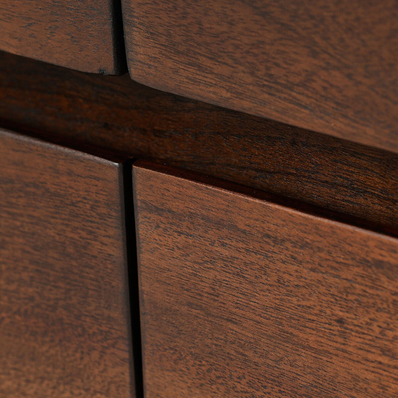 Nigel 6 Drawer Dresser - Rustic Brown Acacia