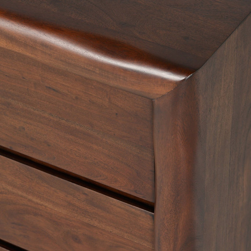 Nigel 6 Drawer Dresser - Rustic Brown Acacia