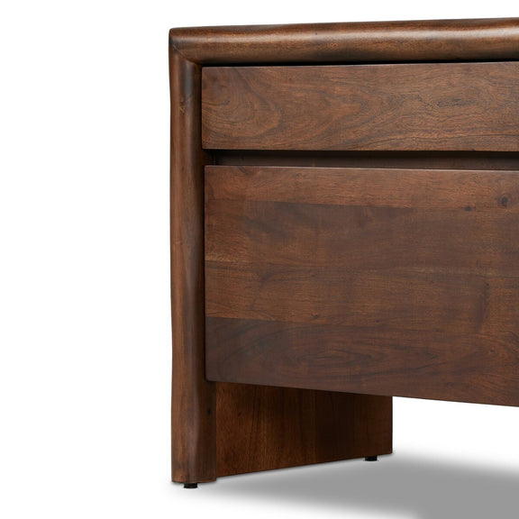 Nigel Nightstand - Rustic Brown Acacia