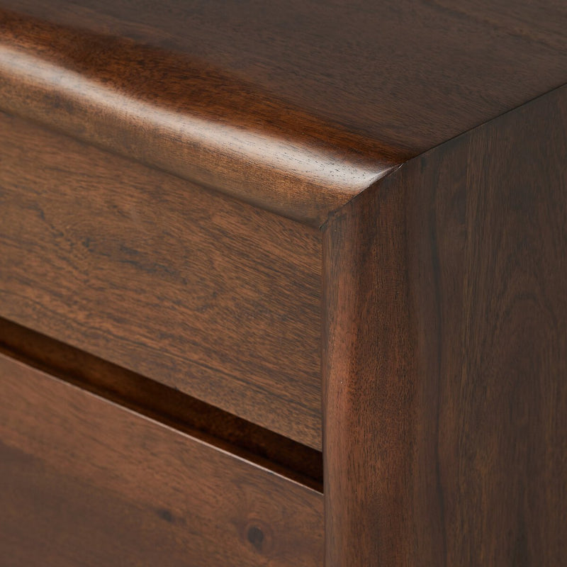 Nigel Nightstand - Rustic Brown Acacia