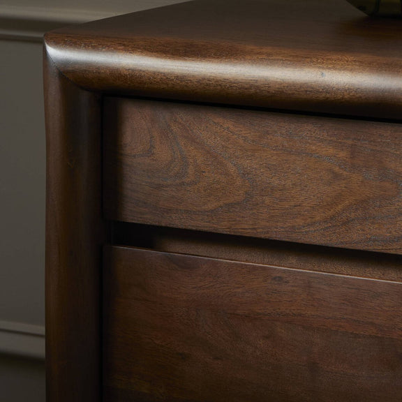 Nigel Nightstand - Rustic Brown Acacia