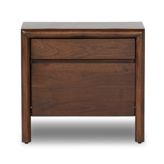 Nigel Nightstand - Rustic Brown Acacia