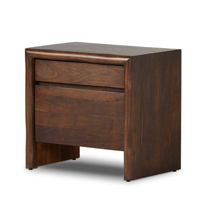 Nigel Nightstand - Rustic Brown Acacia