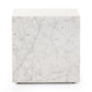 Hunter End Table - White Carrara Marble