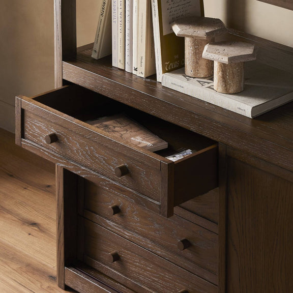 Miko Bookcase - Fawn Oak