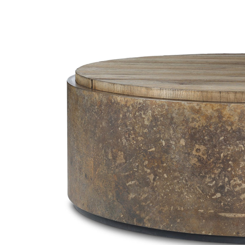 Kipp Coffee Table - Burnt Bleached Oak Resawn