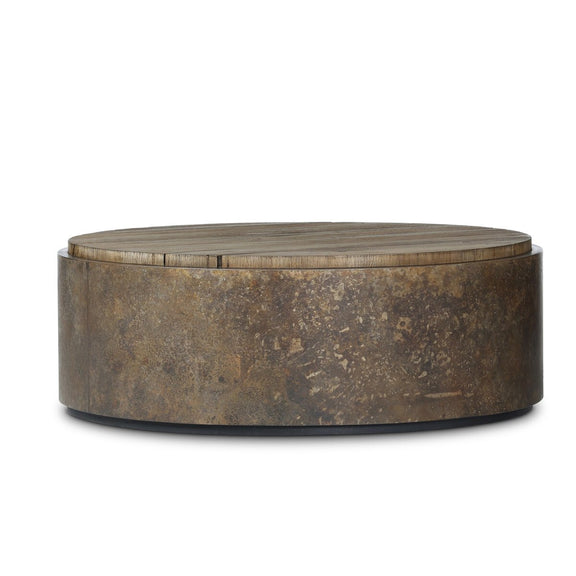 Kipp Coffee Table - Burnt Bleached Oak Resawn