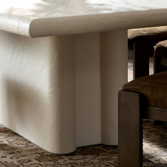 Necchi Dining Table - Plaster Molded Concrete