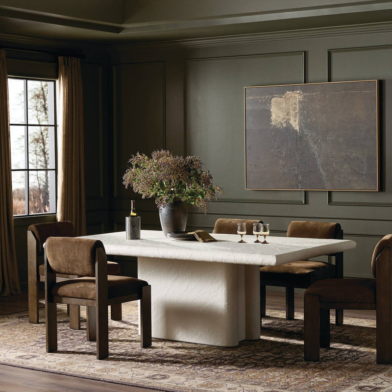 Necchi Dining Table - Plaster Molded Concrete