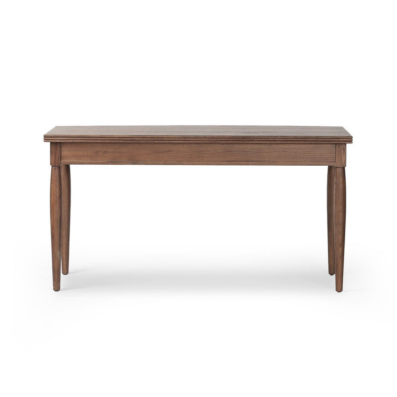Bowfront Desk - Drifted Oak Veneer