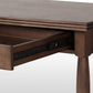 Bowfront Desk - Drifted Oak Veneer