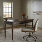 Bowfront Desk - Drifted Oak Veneer