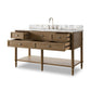 Toulouse Single Wide Vanity - Washed Blonde Oak Veneer