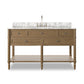 Toulouse Single Wide Vanity - Washed Blonde Oak Veneer