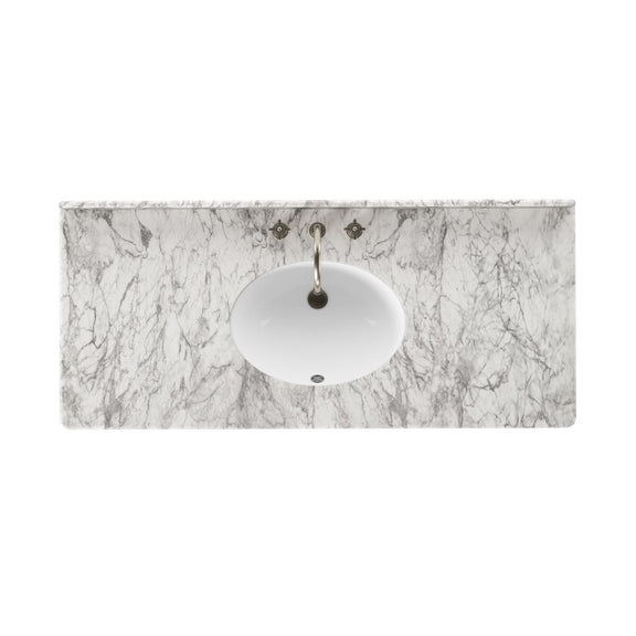Toulouse Single Wide Vanity - Washed Blonde Oak Veneer
