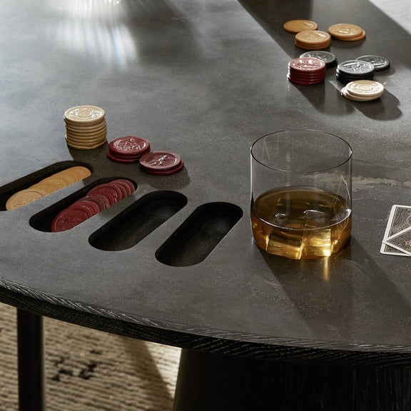 Skye Poker Table - Bluestone