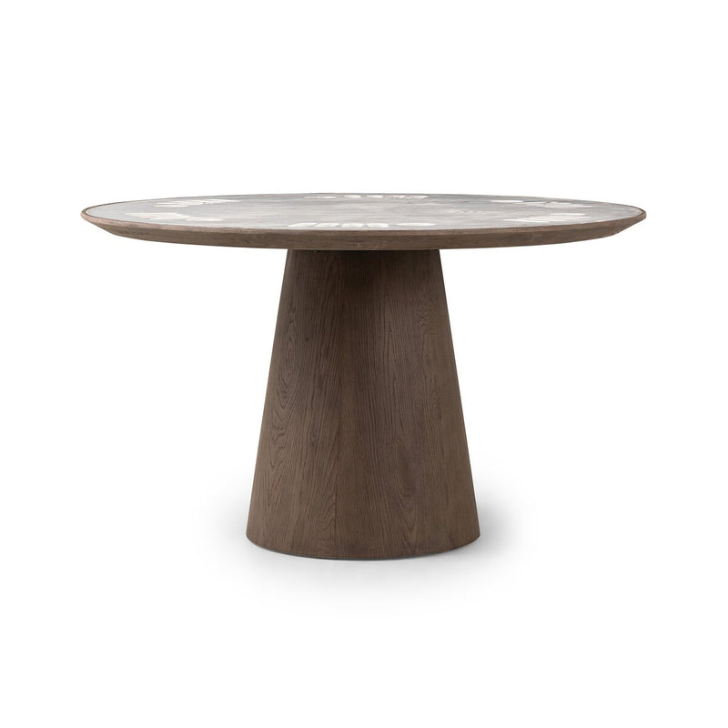 Skye Poker Table - White Marble
