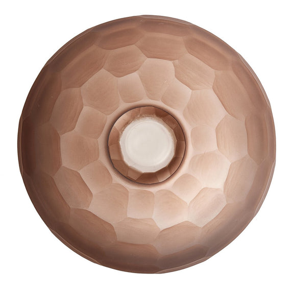 Textured Glass Vase - Smoked Textured Glass