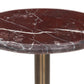 Reeves End Table - Cordovan Marble