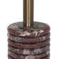 Reeves End Table - Cordovan Marble