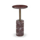 Reeves End Table - Cordovan Marble