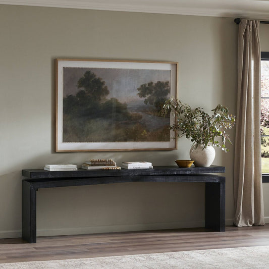 Matthes Console Table - 94" - Aged Black