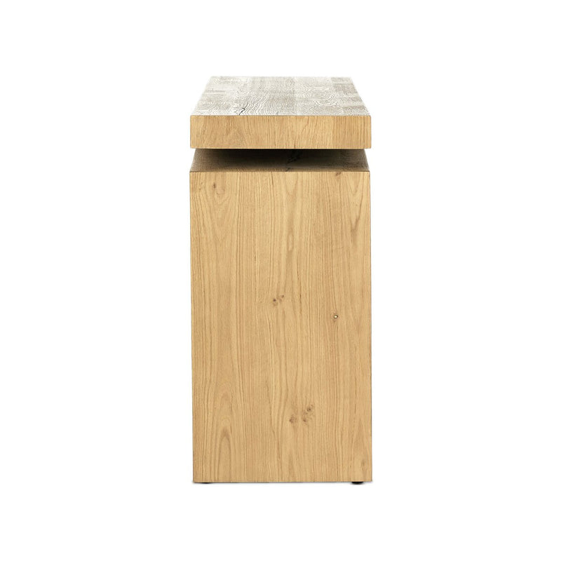 Matthes Console Table - 94" - Worn Oak Veneer