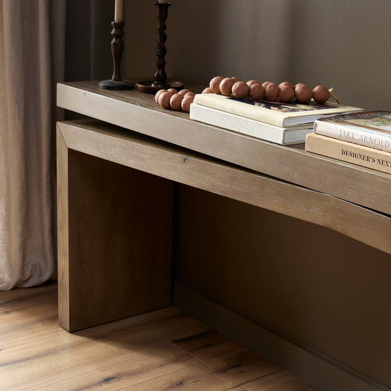 Matthes Console Table - 94" - Rustic Grey Veneer